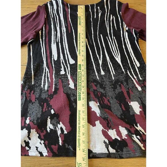 parsley &sage Colorful Sweater Tunic Boho Dress long sleeve Size Large Peasant - Picture 5 of 9